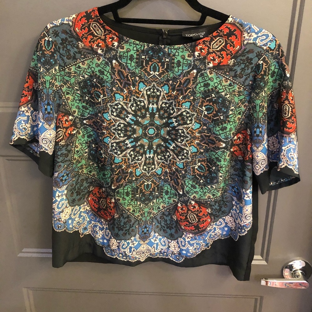 Topshop Paisley Blouse